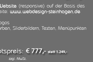 Angebot: Landing Page - One Page